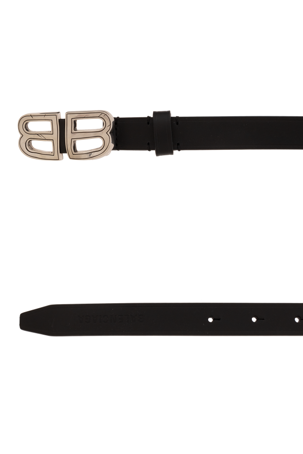 Black Belt with logo Balenciaga - SchaferandweinerShops BF